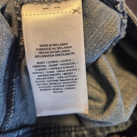 Lauren Ralph Lauren Belted Denim Midi Skirt, Blue - Picture 9 of 9